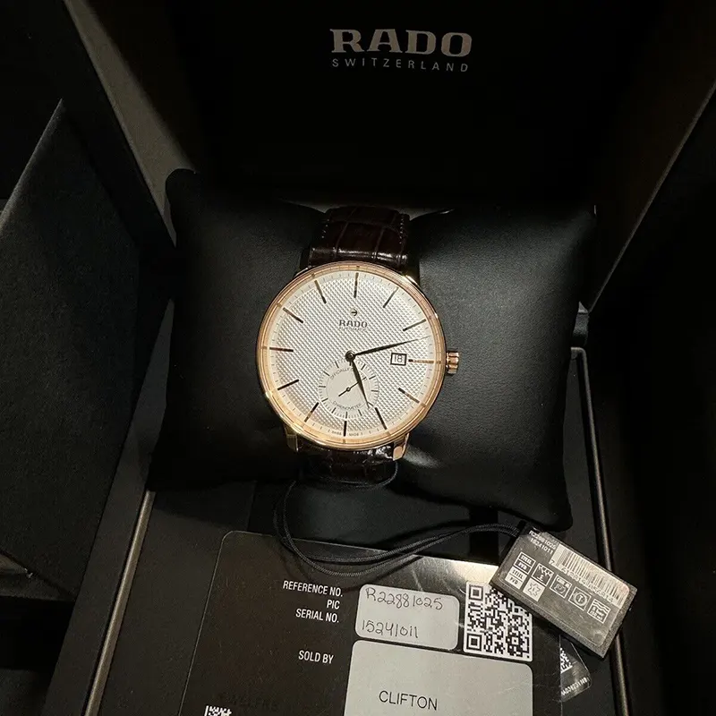 Rado Coupole Chronometer Automatic White Dial Men's Watch- R22881025